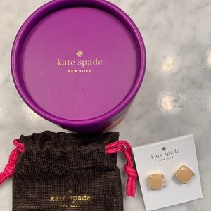 NWT, Kate Spade pale pink stud earrings